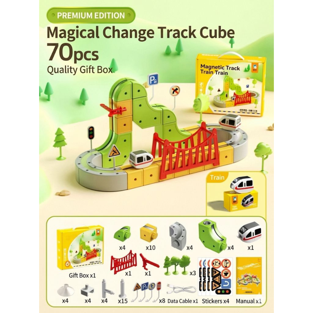 3D STEM Electric Train Set