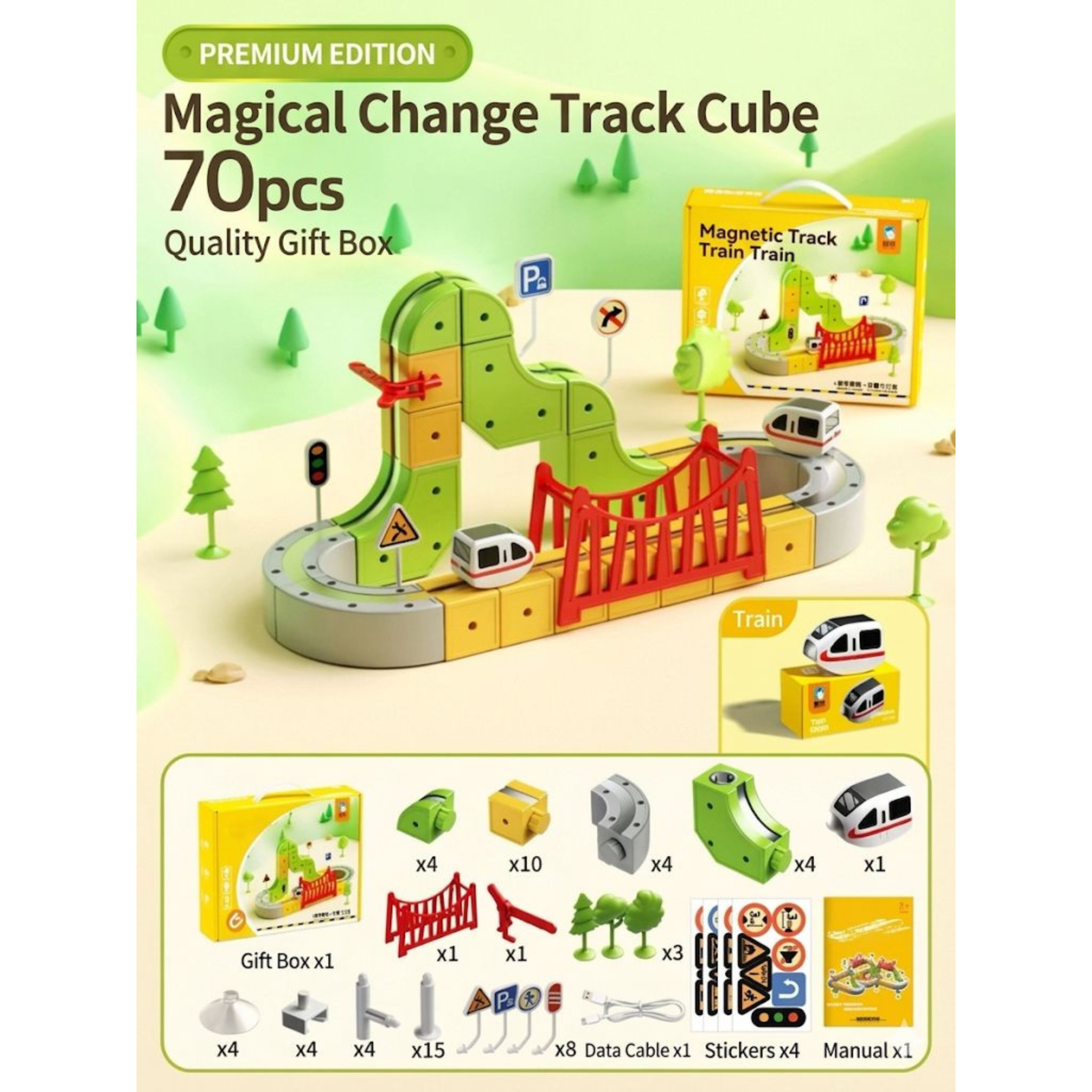 3D STEM Electric Train Set
