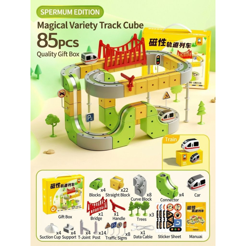 3D STEM Electric Train Set
