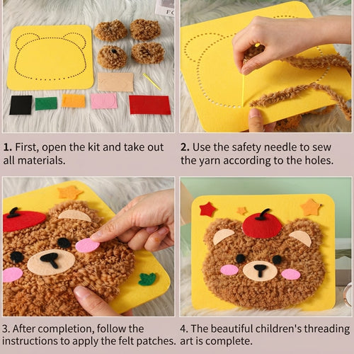 DIY Fuzzy Animal Face Craft Kit