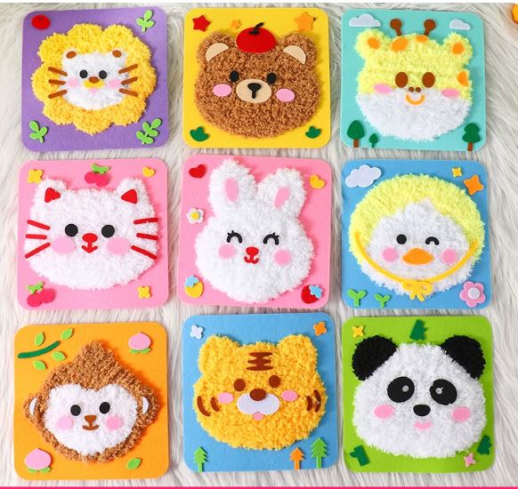 DIY Fuzzy Animal Face Craft Kit